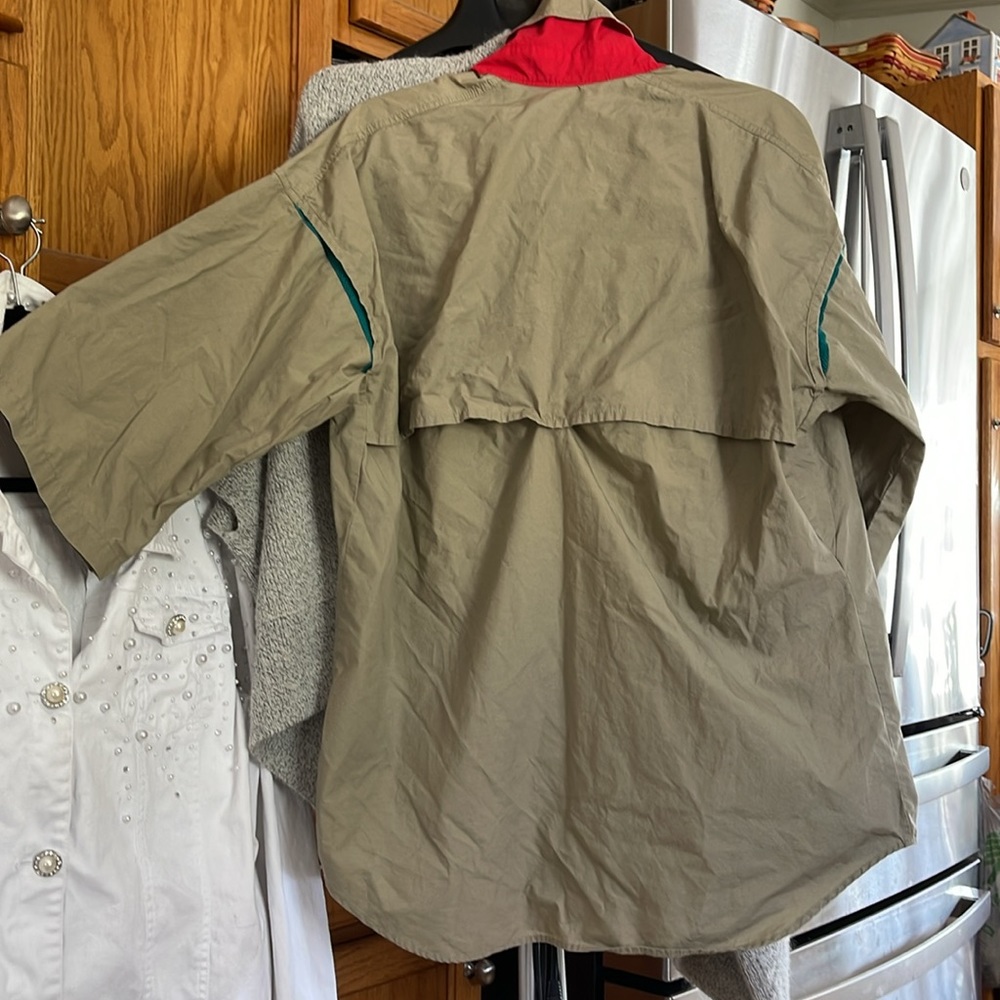 Columbia Men's Casual Button Down Shirt - Tan - Picture 7 of 10